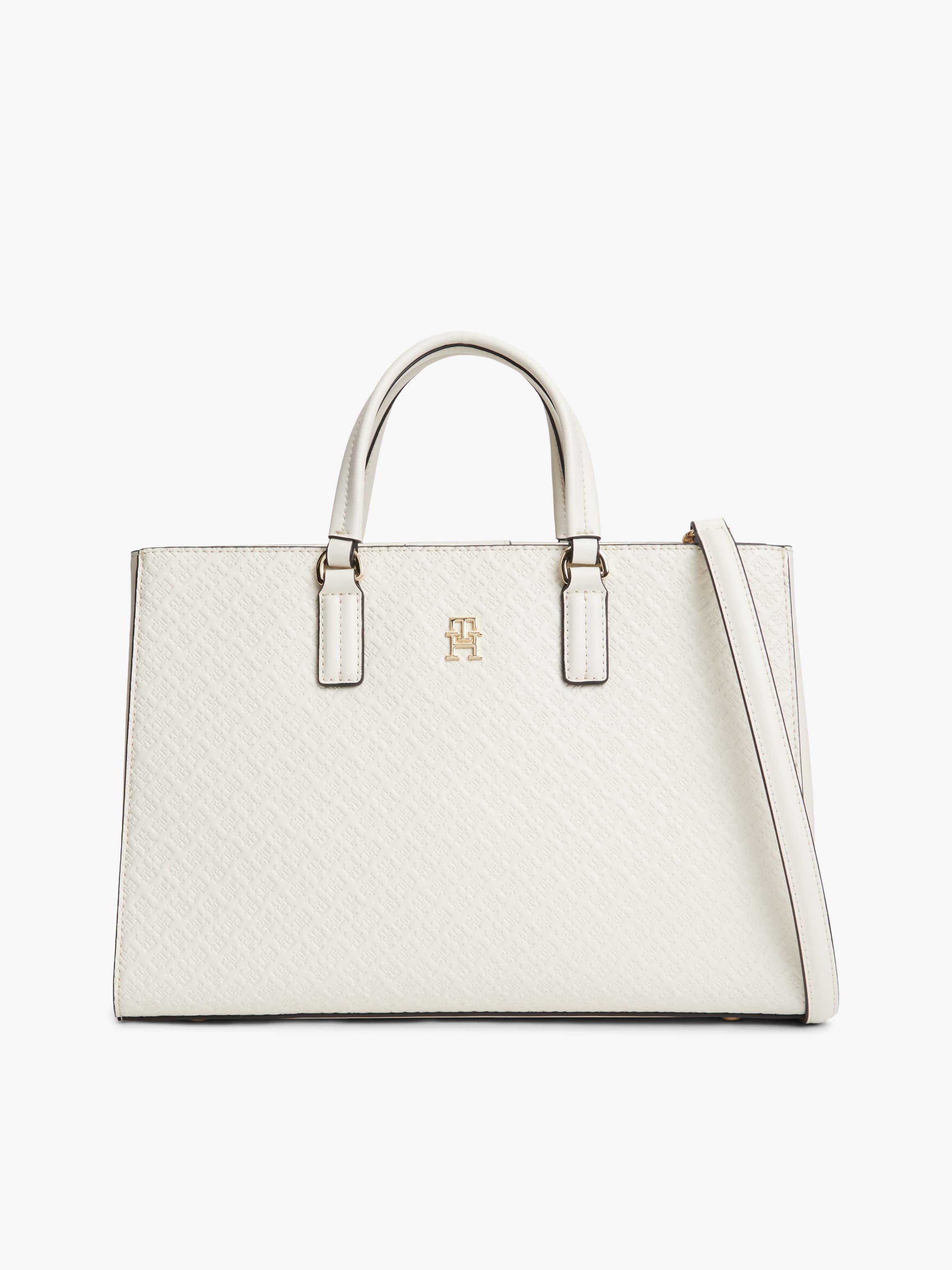 Essential TH Monogram Crossbody Satchel Bag