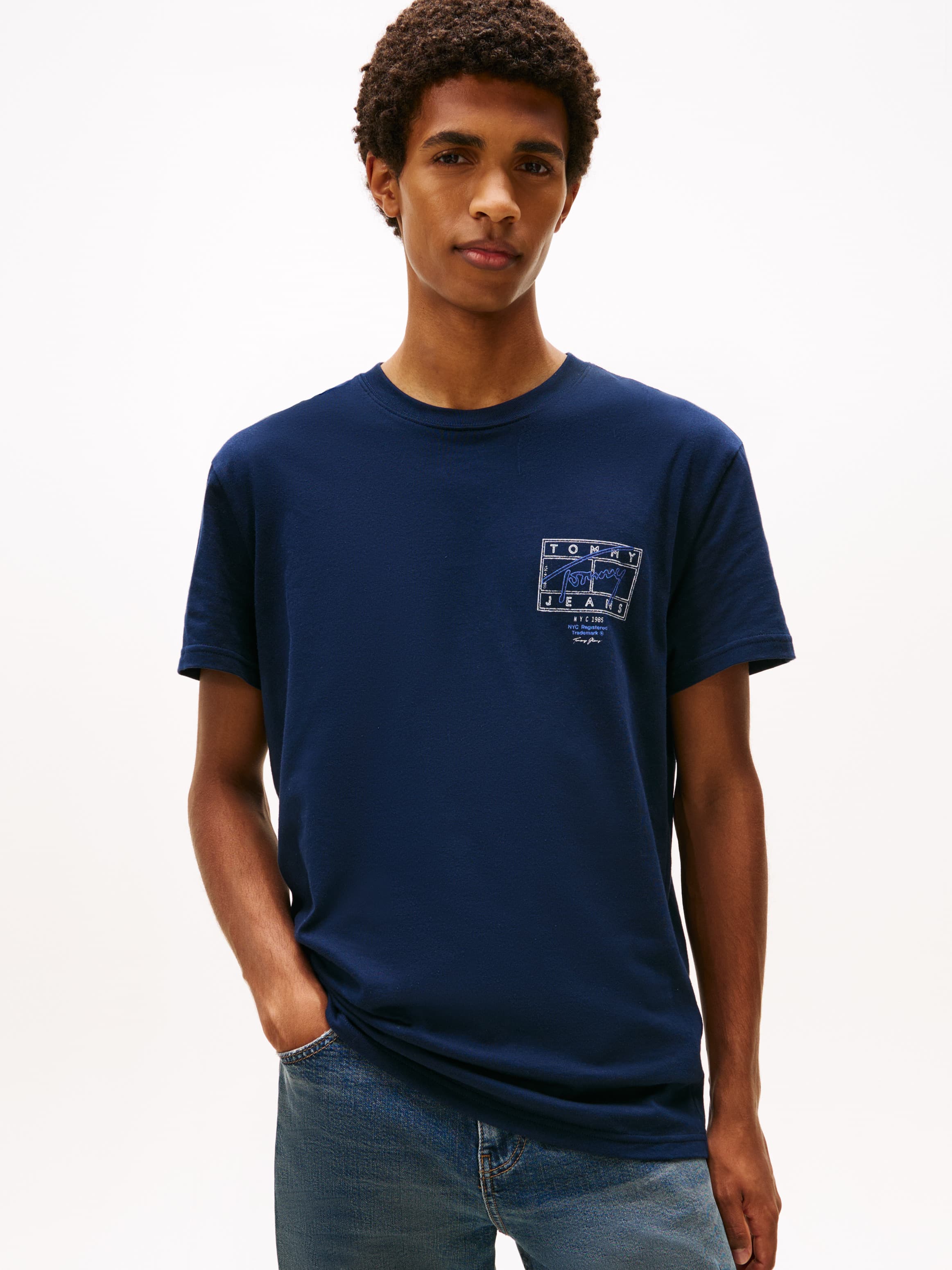 Signature Back Logo Crew Neck T-Shirt