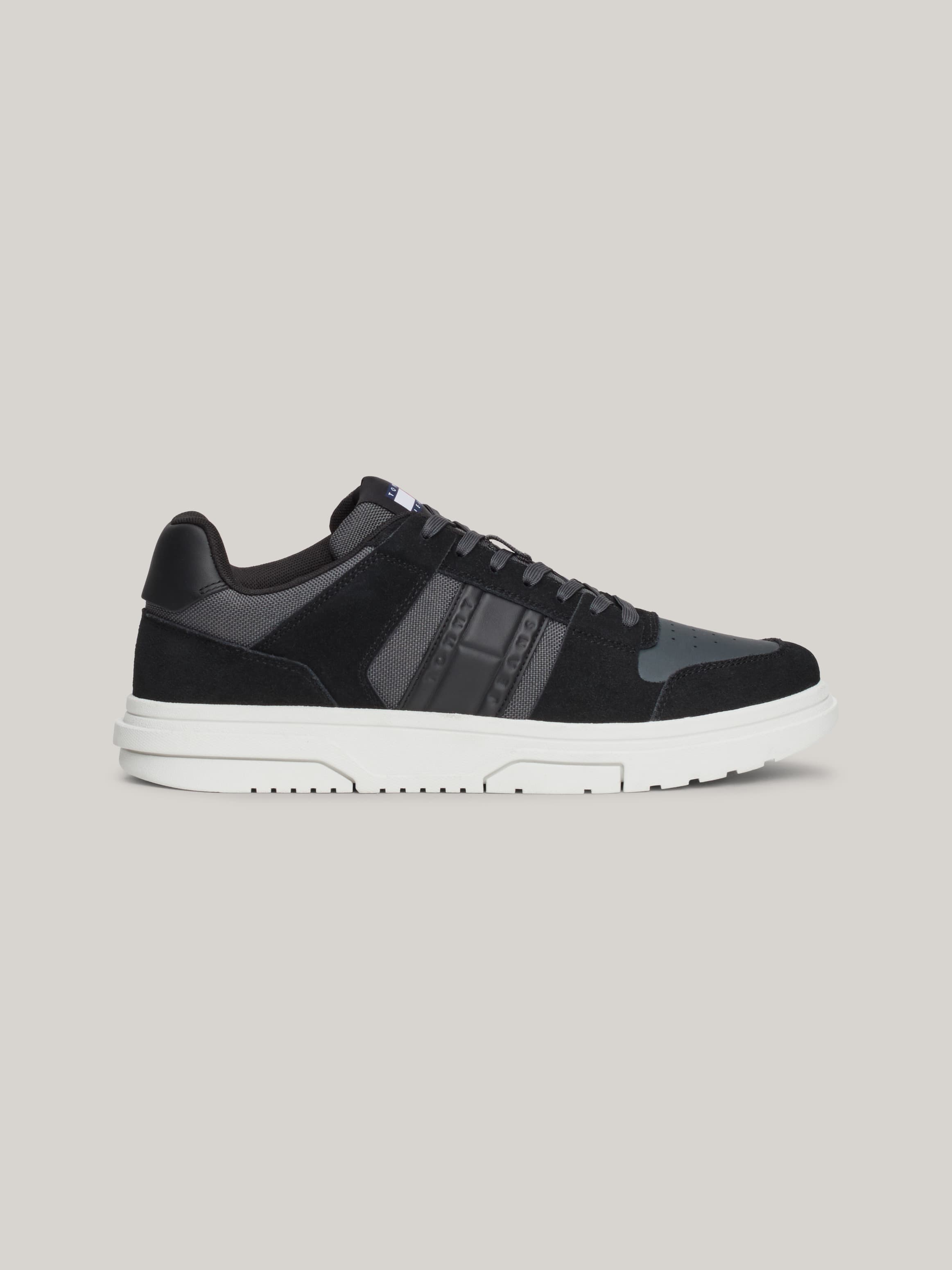 The Brooklyn Mixed Texture Suede Trainers