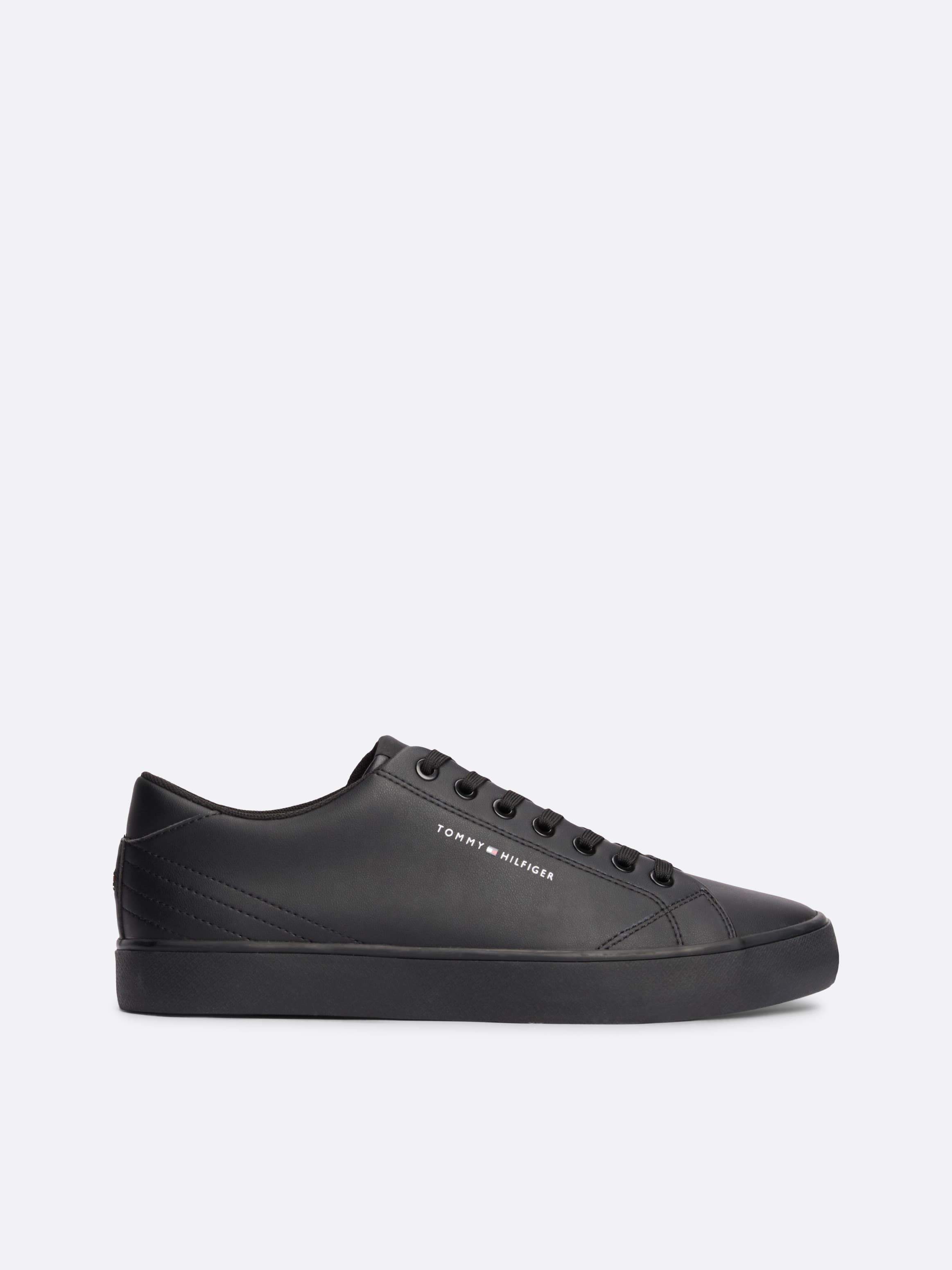 Essential Leather Logo Flatform Trainers