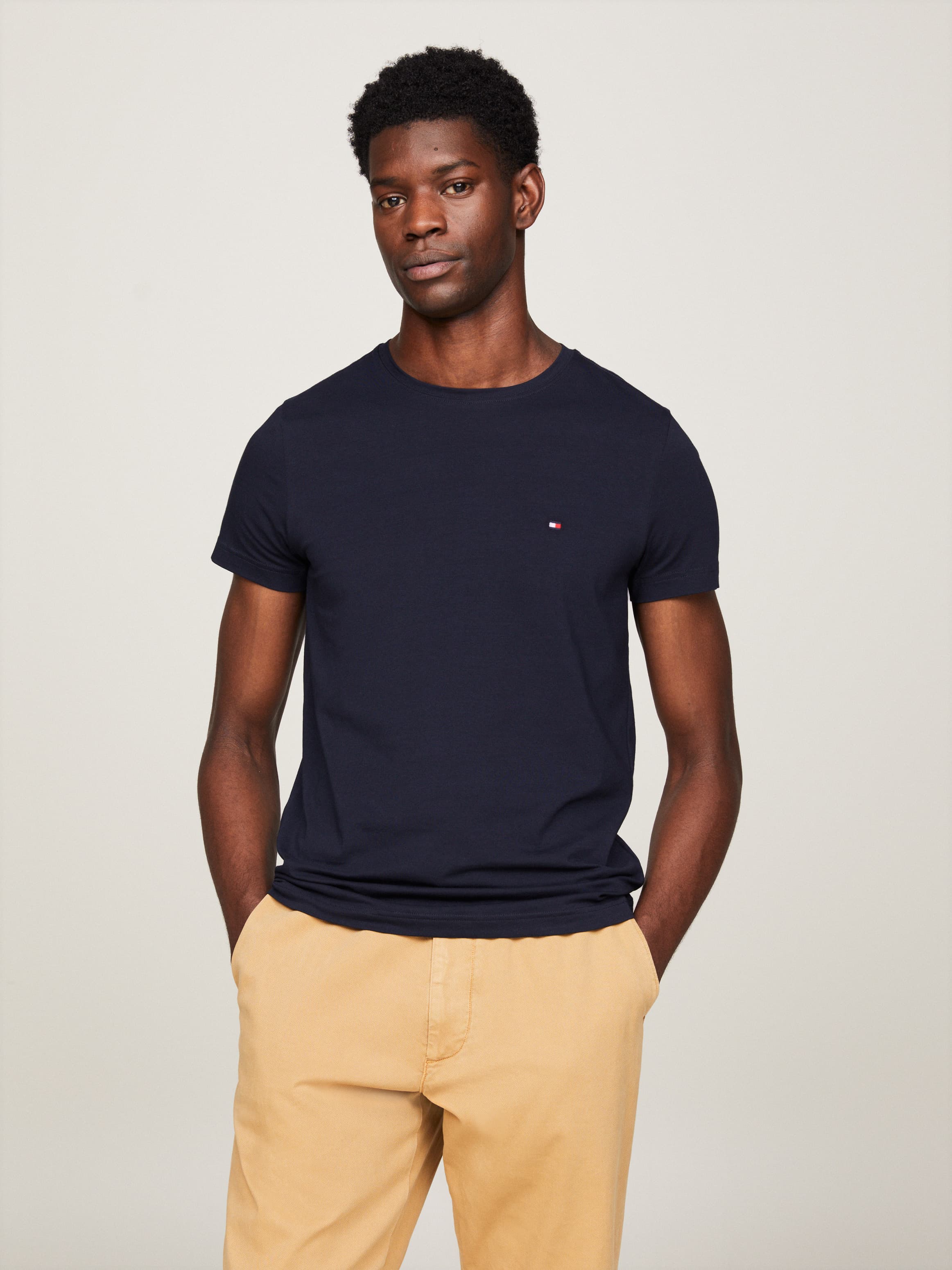 Flag Embroidery Short Sleeves T-Shirt