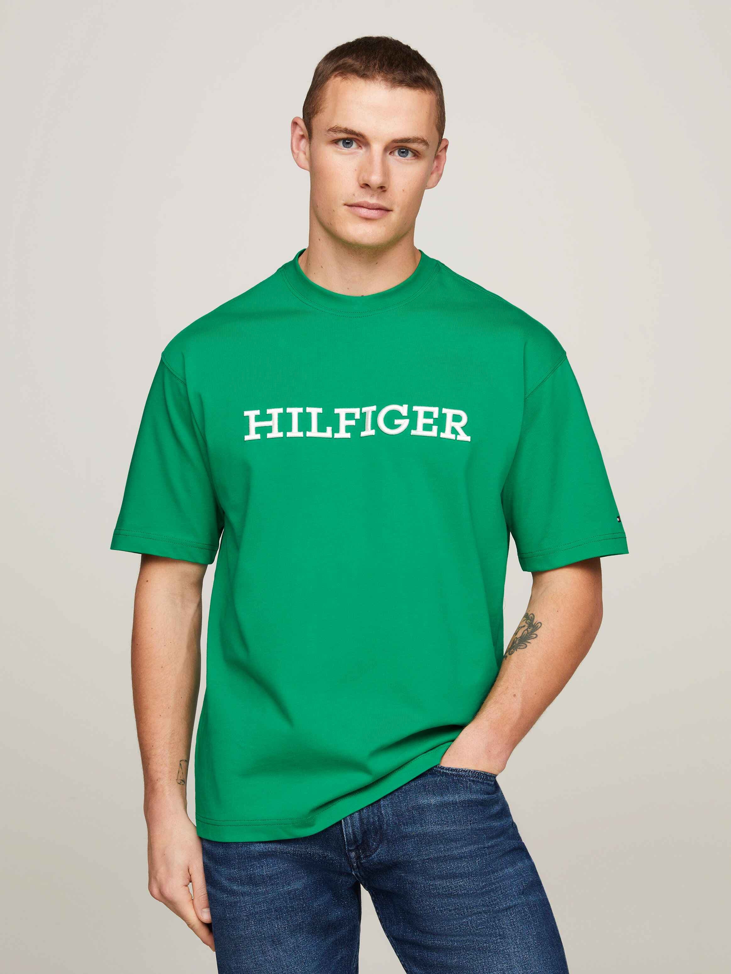 Monotype Embroidered Crew Neck T-Shirt