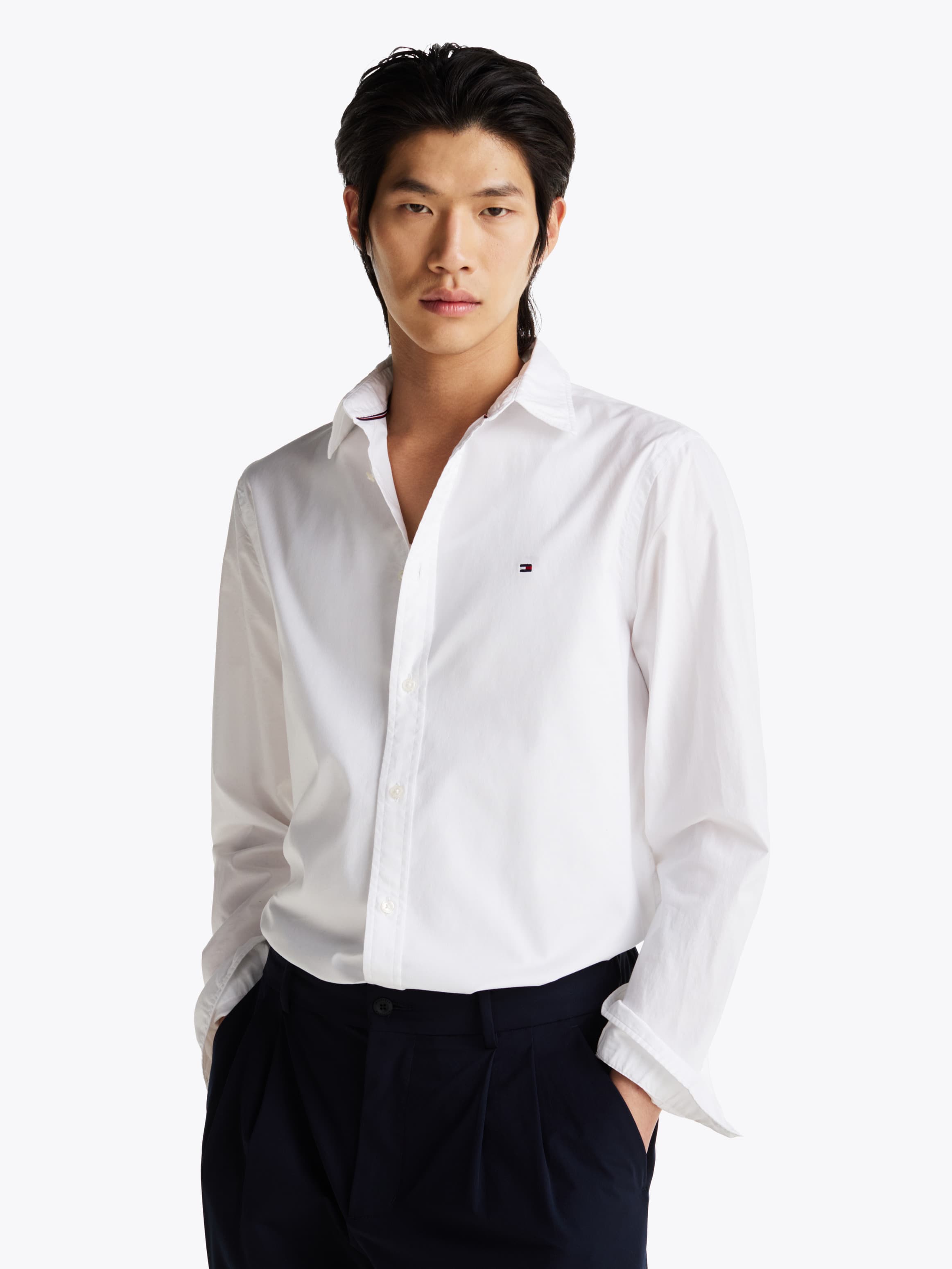 TH Flex Slim Fit Poplin Shirt