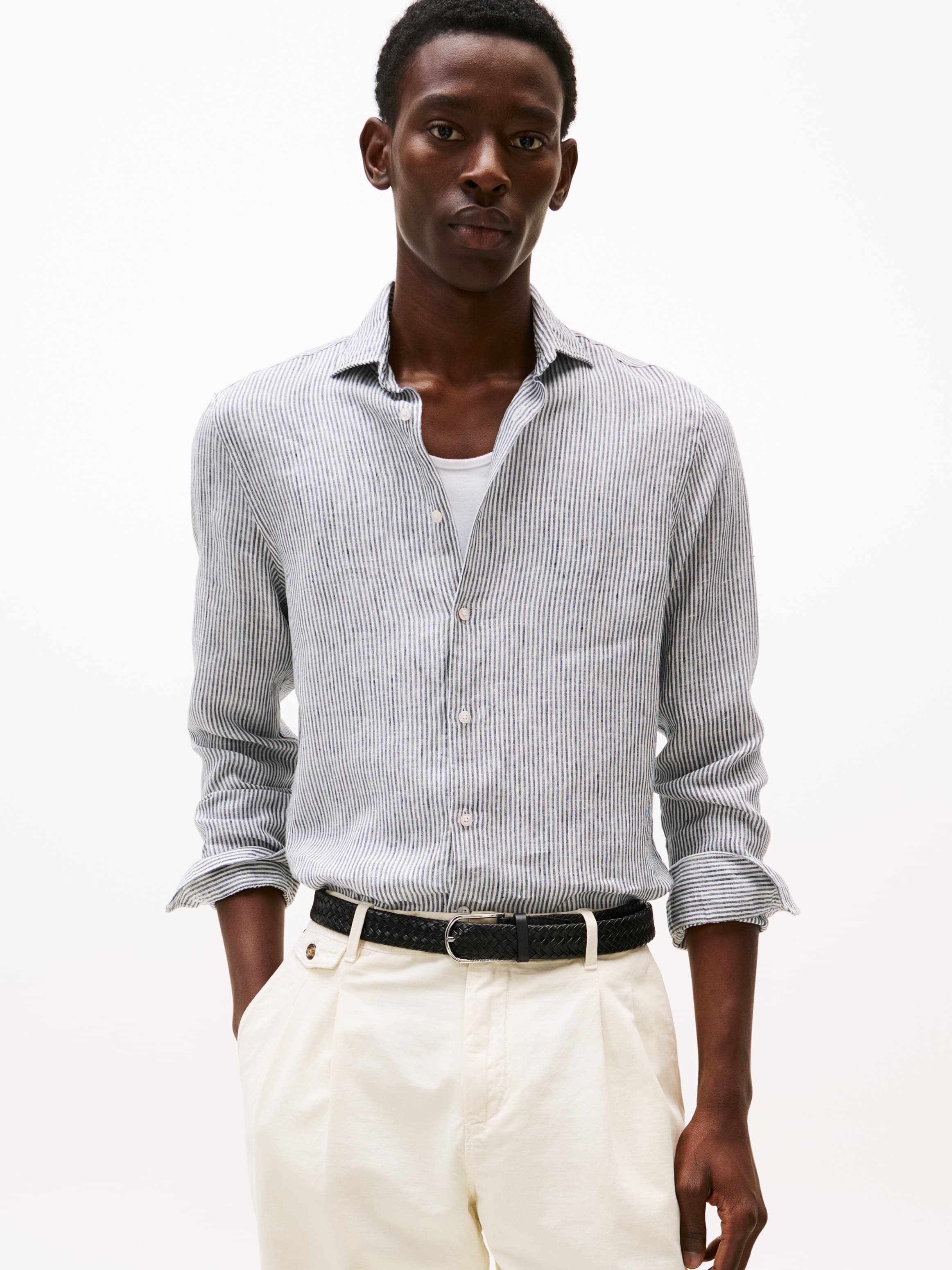 Smart Casual Slim Fit Stripe Shirt
