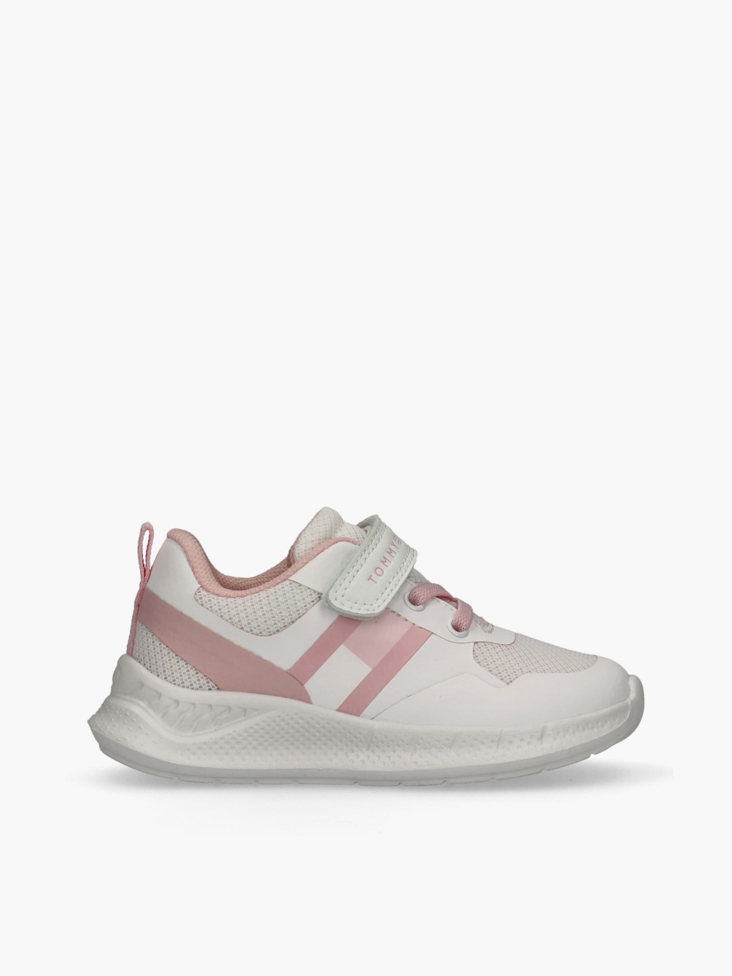 Girls Sporty Sneakers with Running Sole and Velcro