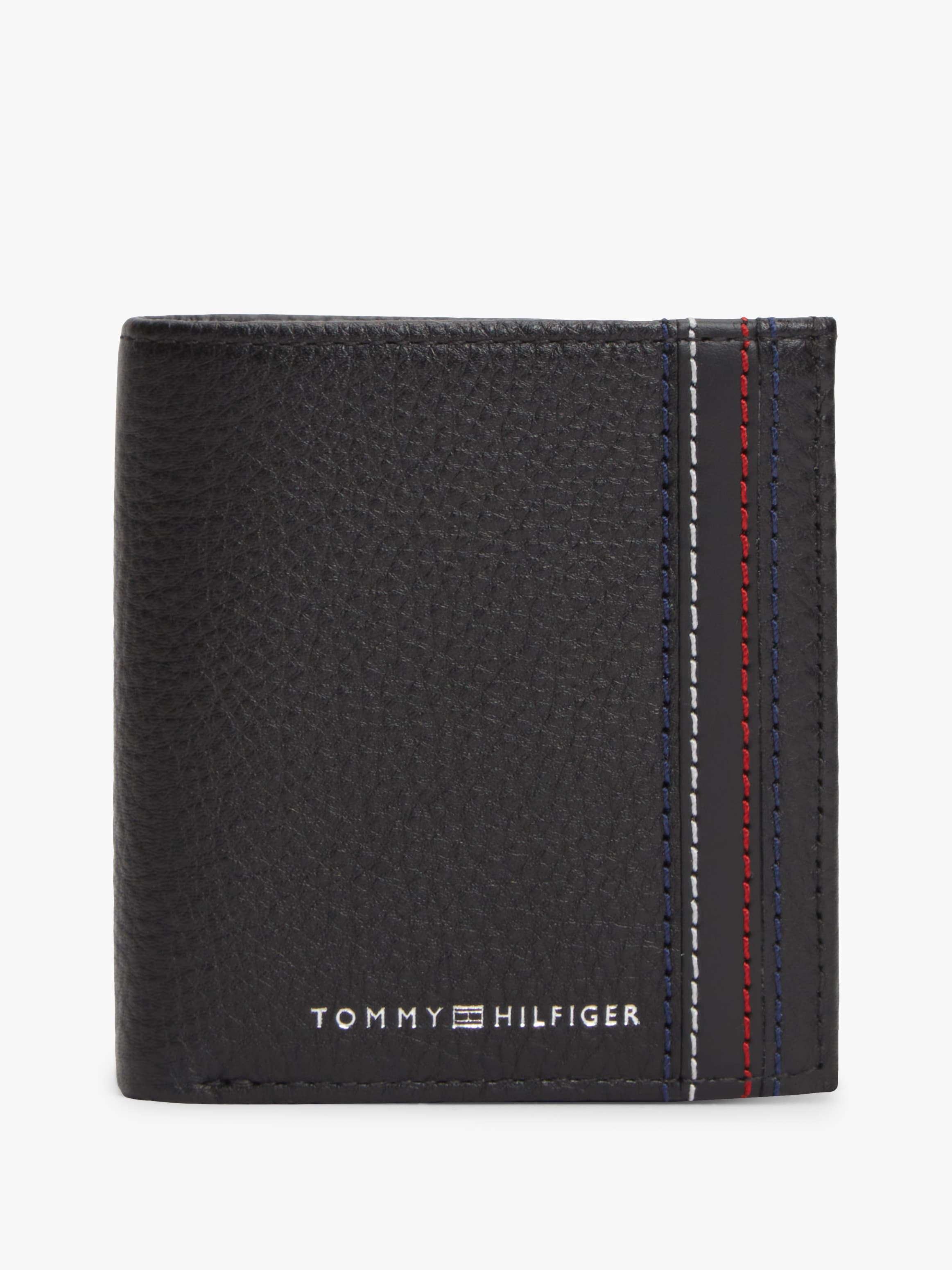 Logo Pebble Grain Leather Trifold Wallet