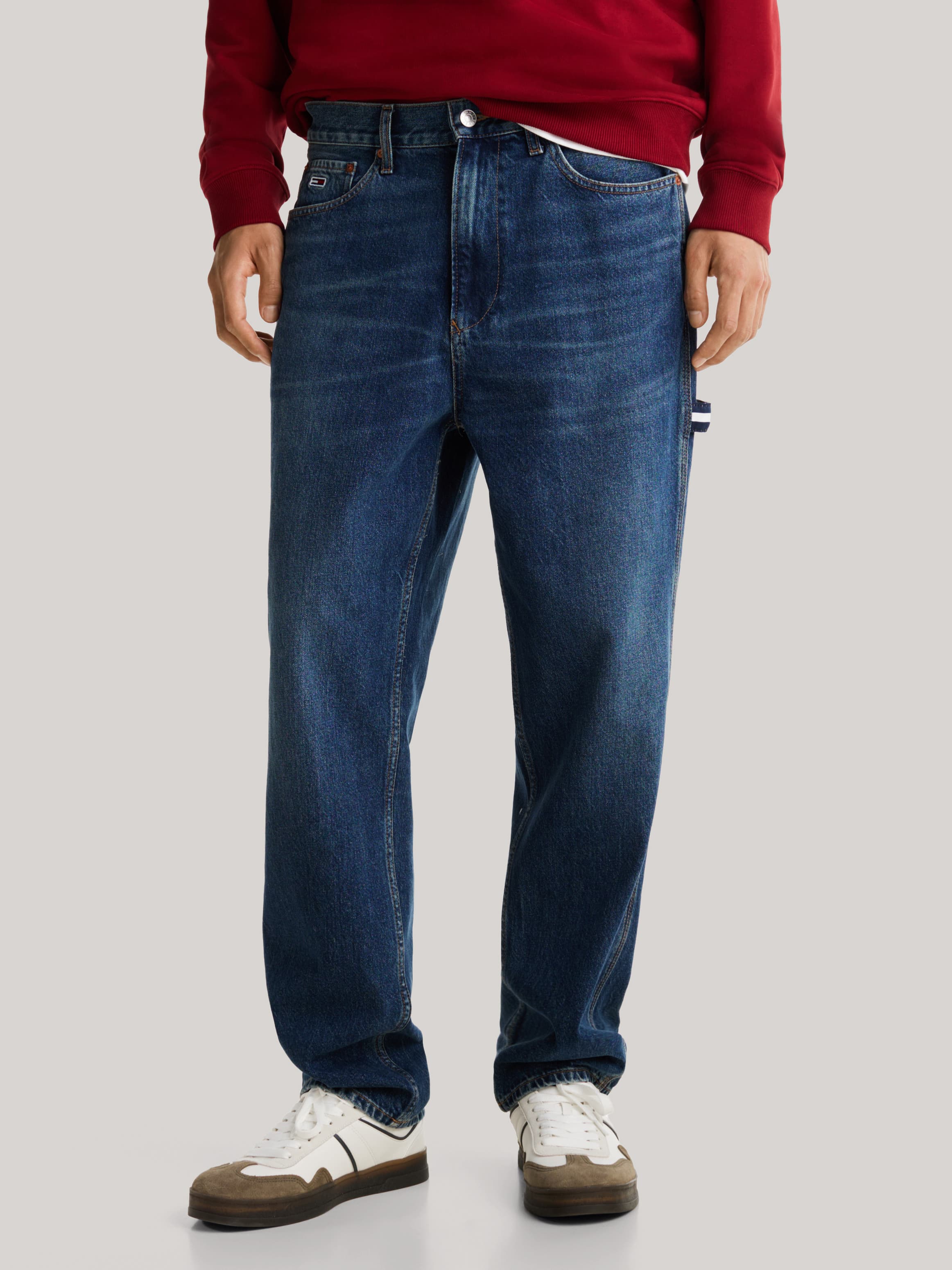 Whiskered Carpenter Pocket Skater Jeans