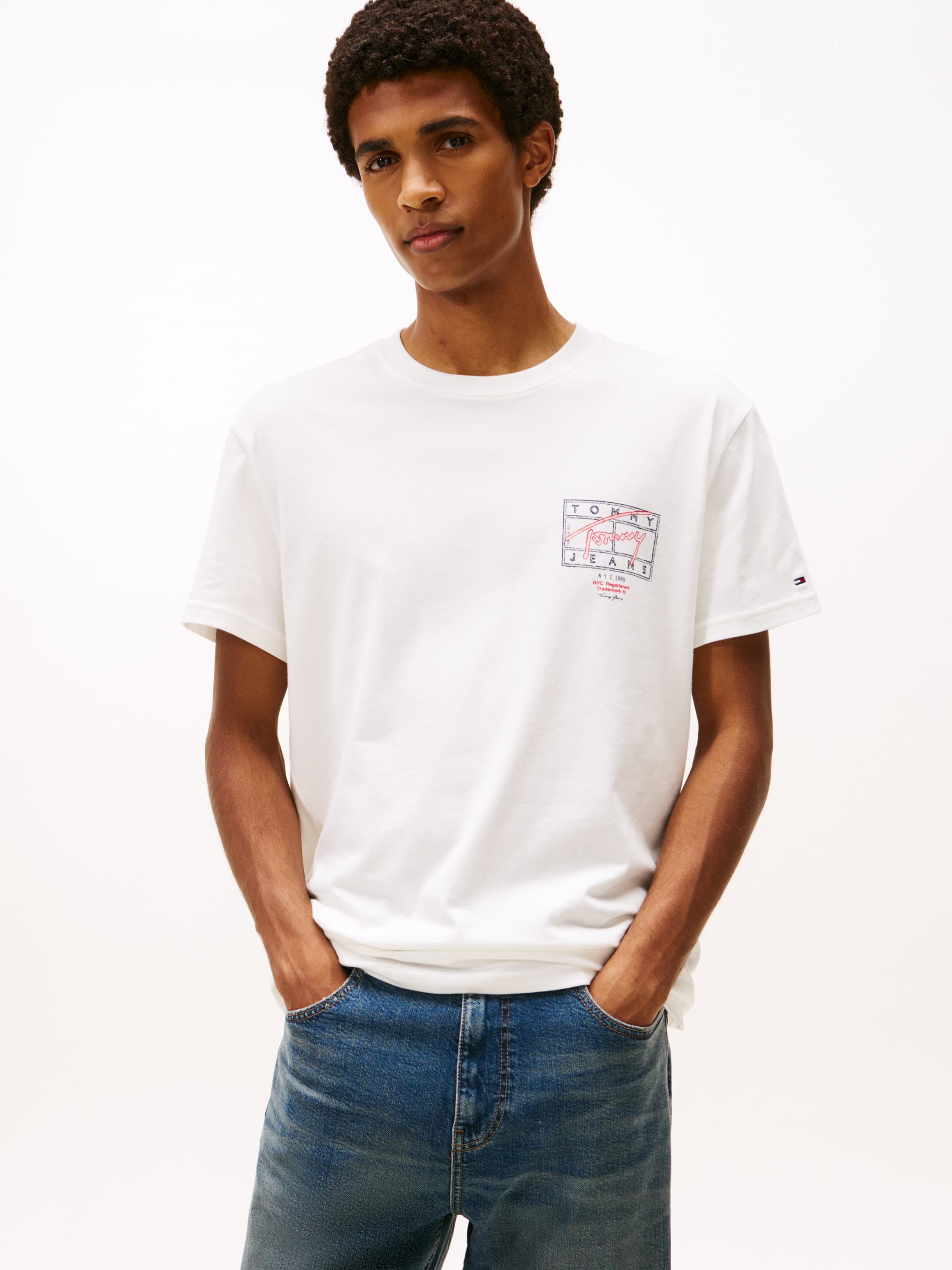 Signature Back Logo Crew Neck T-Shirt