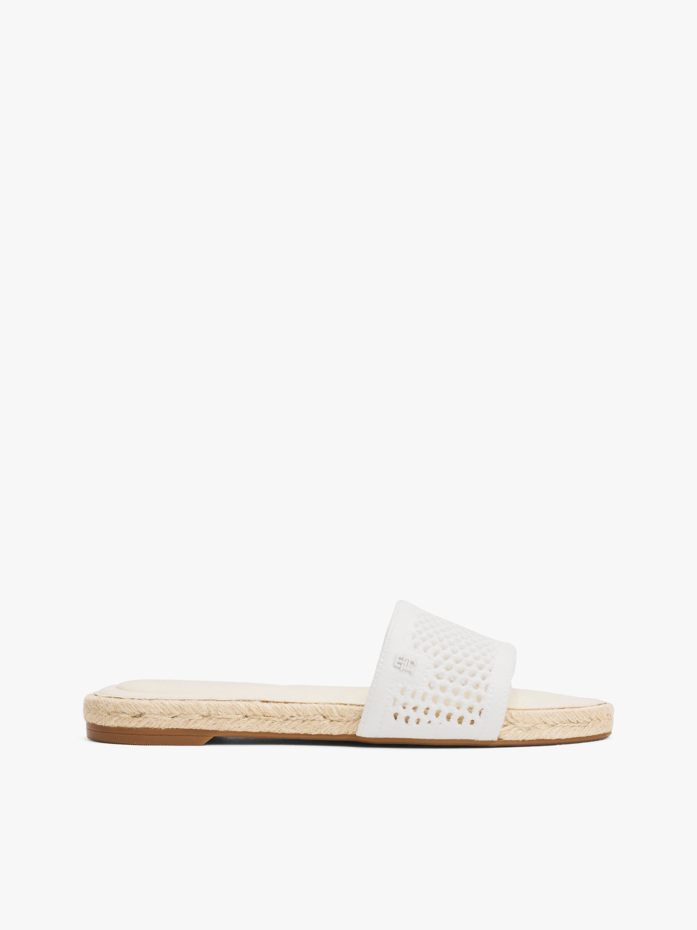 Knit Mesh Espadrille Mules