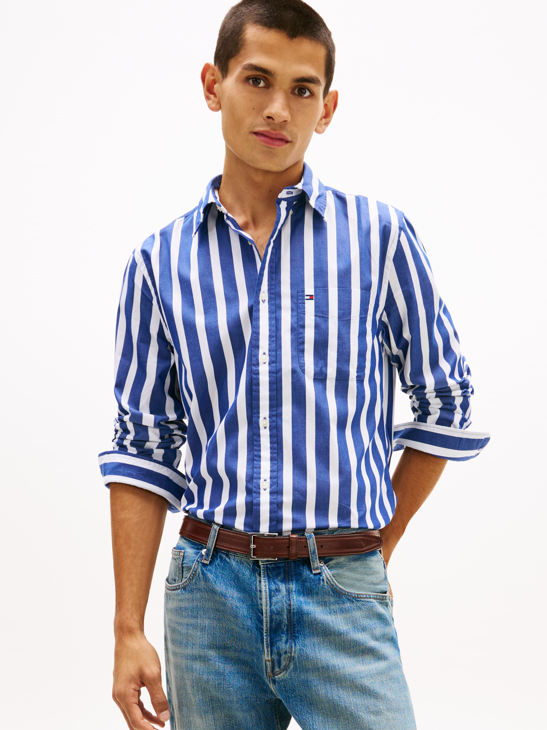 TH Flex Regular Fit Stripe Shirt