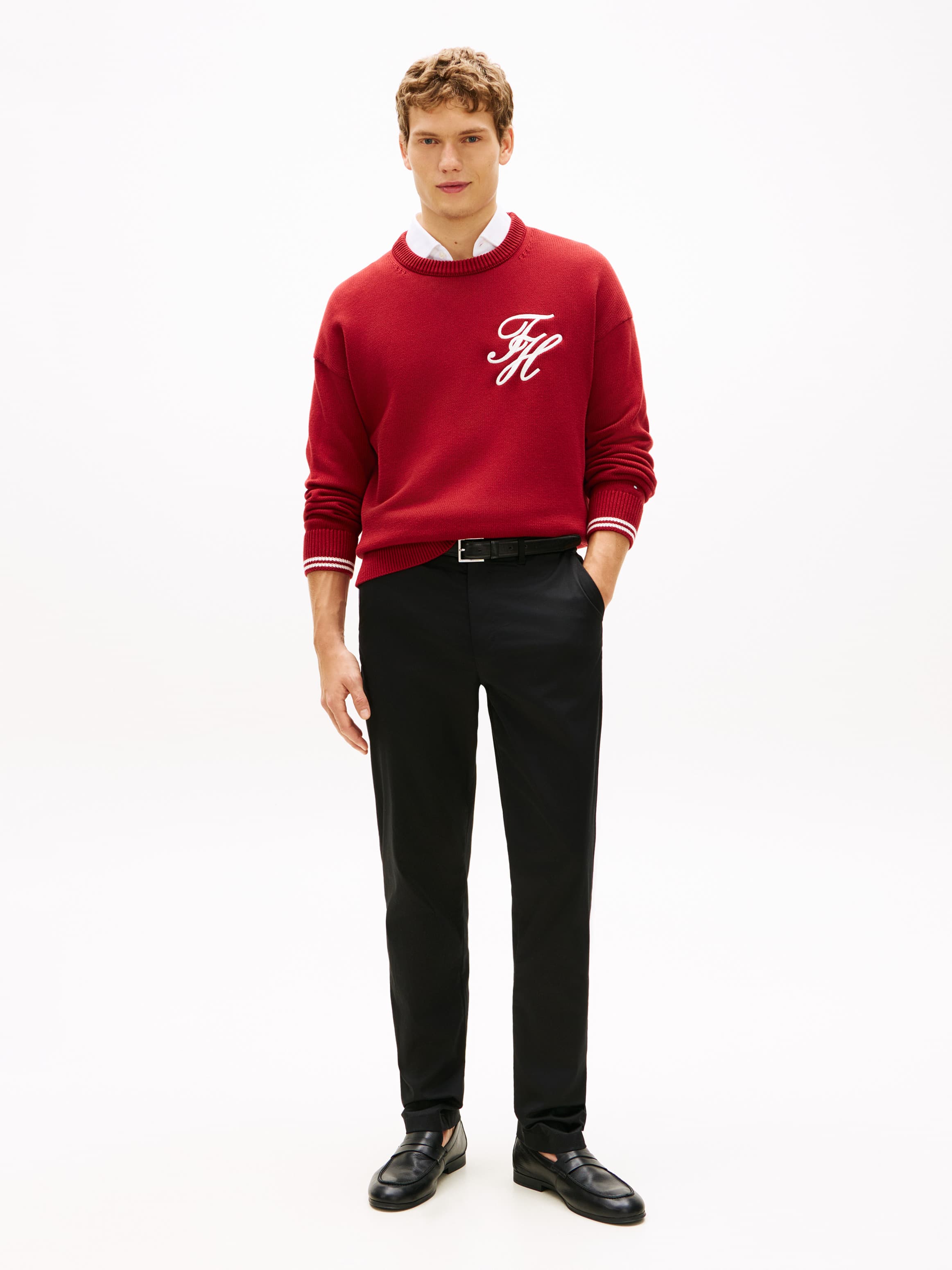 Denton Satin Straight Leg Chinos