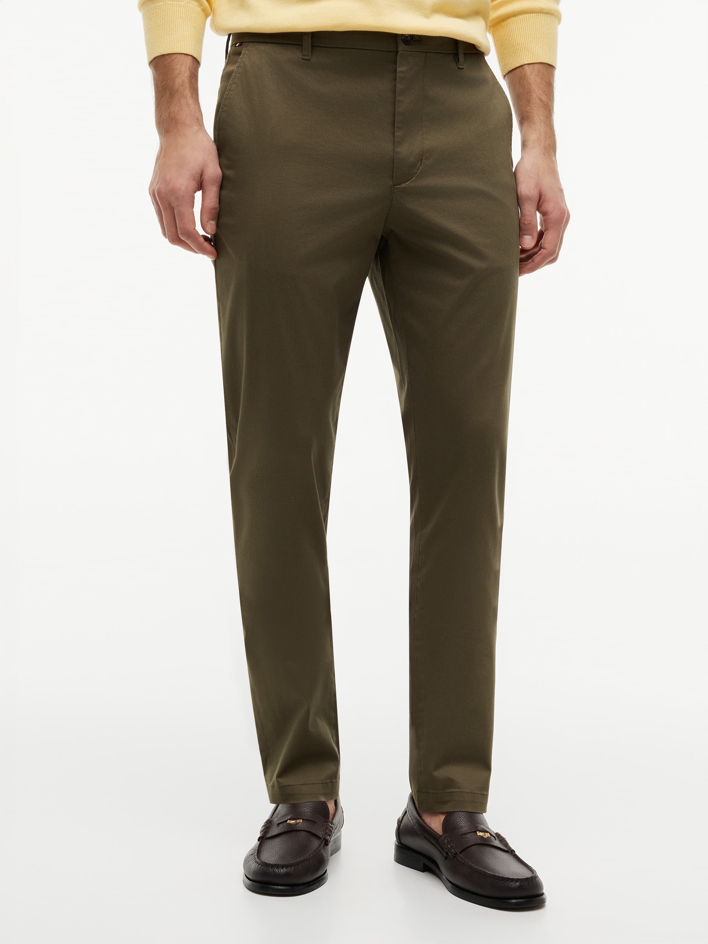 Bleecker Slim Printed Structured Chinos