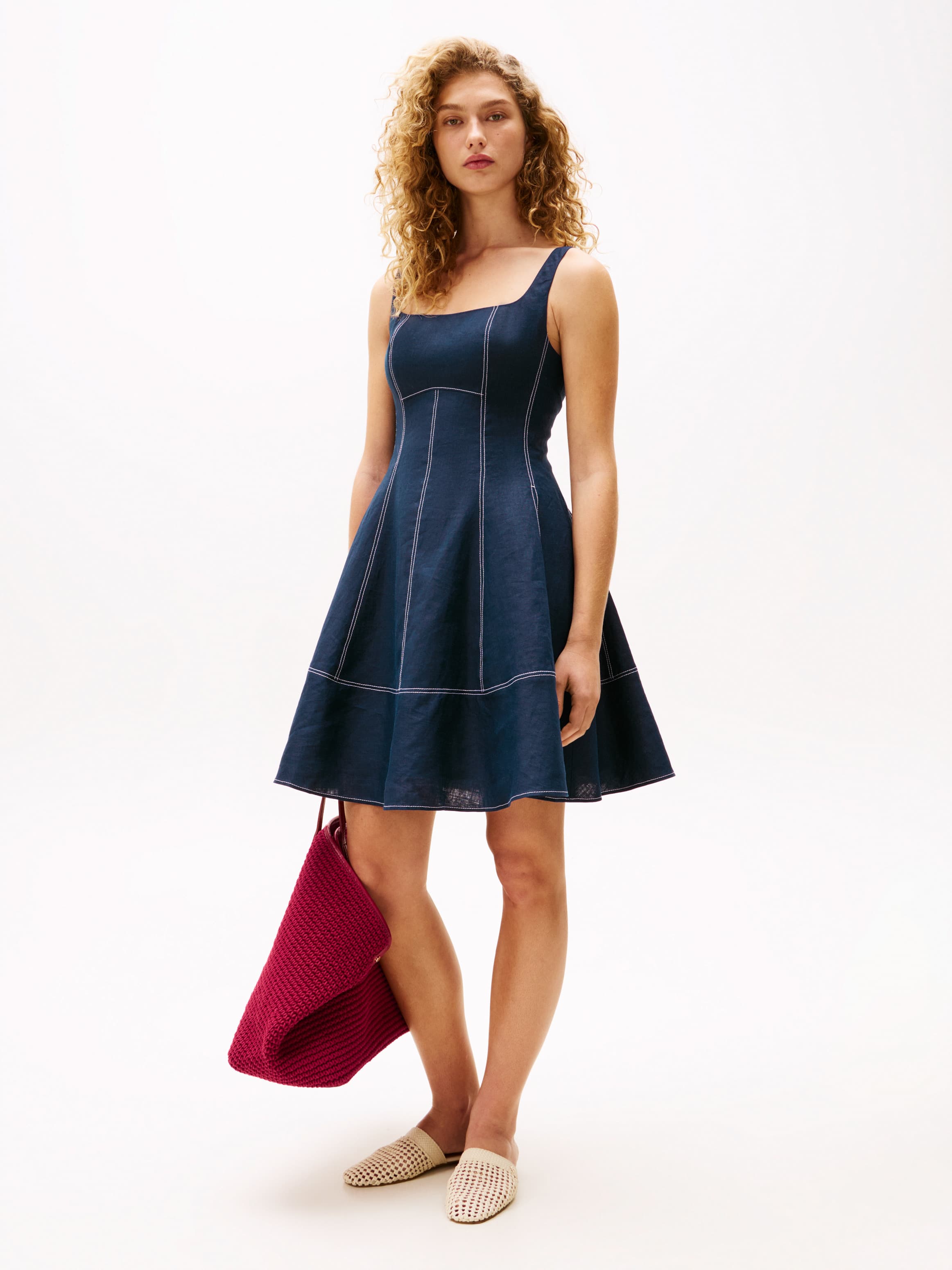 The Sofia Capsule Pure Linen Mini Dress